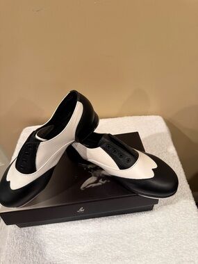 Giordano Spectator Tap Dance Women’s Shoes Black & White LS3004L Size 8.5